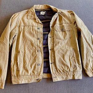 Flint & Tinder Flannel-Lined Waxed Trucker Jacket